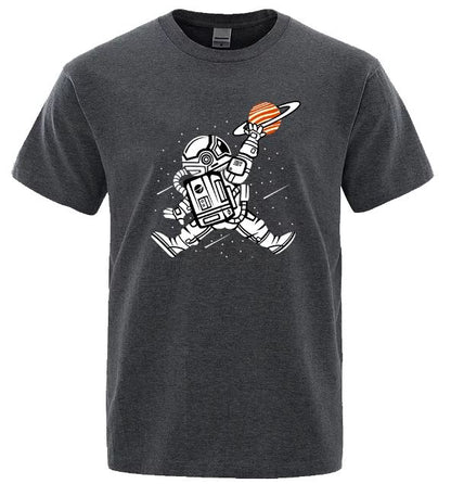 Spaceman Dunk  DTF Print T Shirt