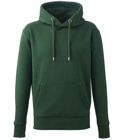 Bottle Green Plain Pullover Fleece Hoodie