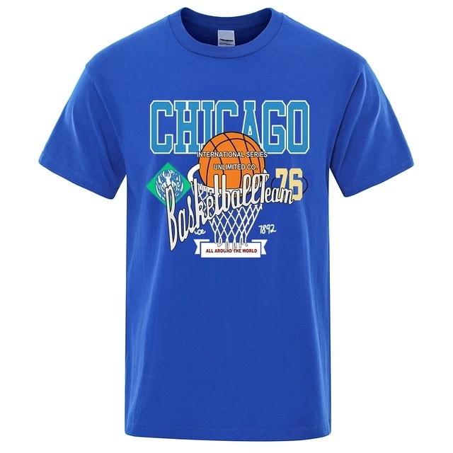 Chicago Basketball Team 76 DTF Print T Shirt