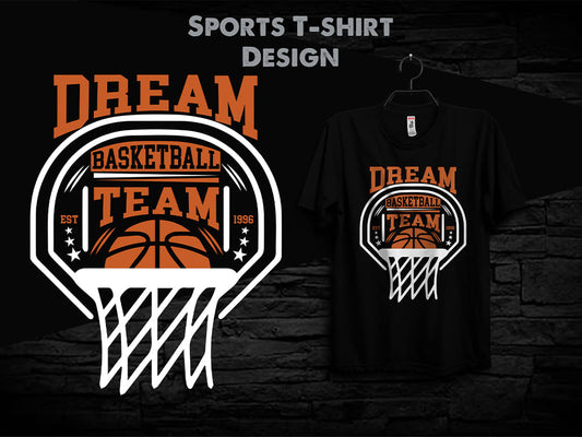 Dream Basketball Team Sports DTF Print T-Shirt